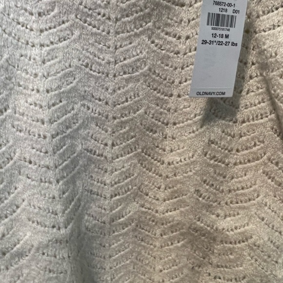 NWT Old Navy Toddler Girls Pointelle Sweater - Picture 4 of 6